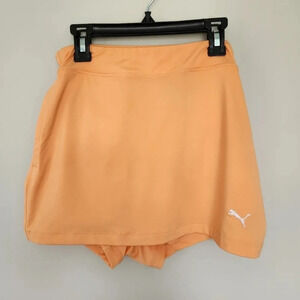 PUMA NWT Girls Athletic Skort Cantaloupe Orange Size L